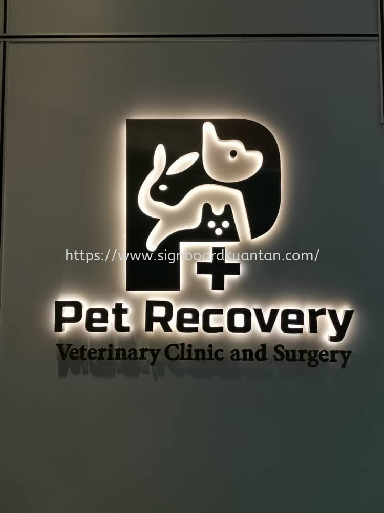 PET RECOVERY INDOOR 3D STAINLESS STEEL SILVER SIGNAGE