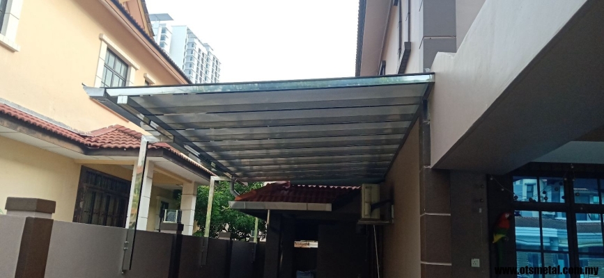 Polycarbonate Awning Roof Design Sample In Johor Bahru