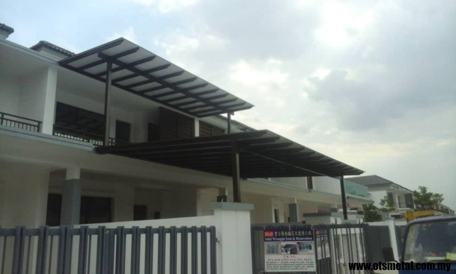 Contoh Reka Bentuk Bumbung Awning Polikarbonat Di Johor Bahru