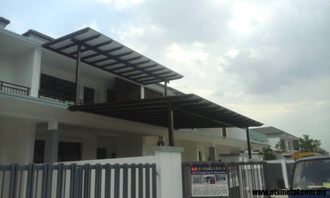 Polycarbonate Awning Roof Design Sample In Johor Bahru