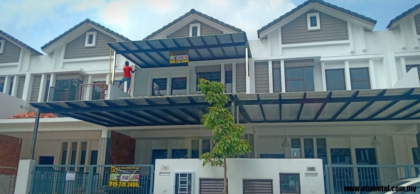 Contoh Reka Bentuk Bumbung Awning Polikarbonat Geraj Kereta Di Johor Bahru