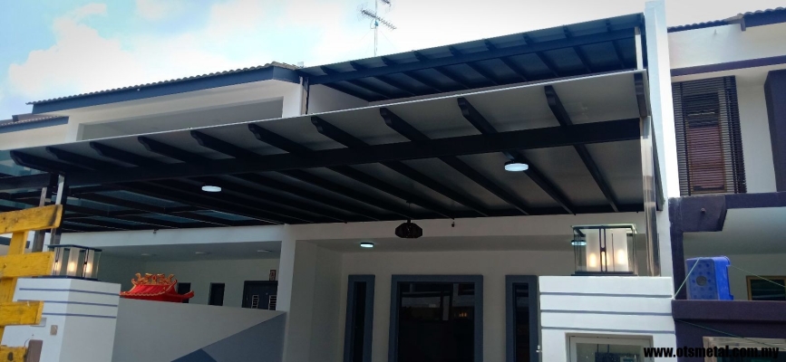 Polycarbonate Awning Roof Design Sample In Johor Bahru