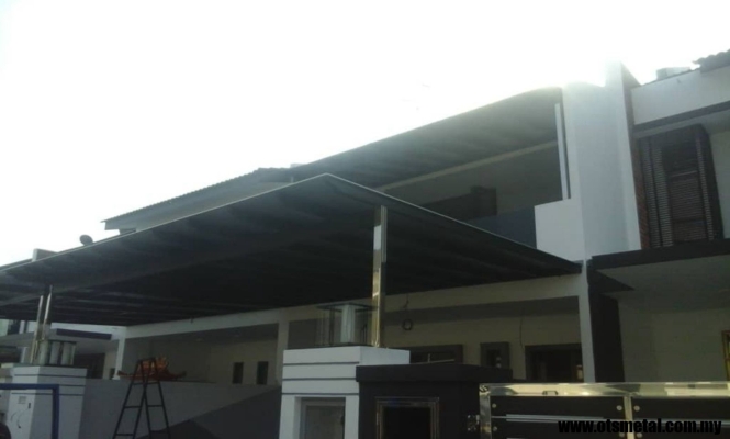 Polycarbonate Awning Roof Design Sample In Johor Bahru