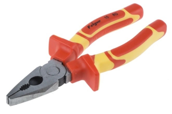 847-3715 - RS PRO VDE Insulated Chrome Vanadium Steel Pliers Combination Pliers