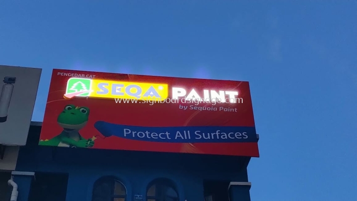 PAINT 3D BOX UP LED SIGNAGE