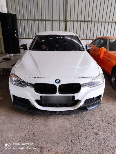 BMW F30 DOOR PANEL REPLACE LEATHER FROM RED TO ALL BLACK 