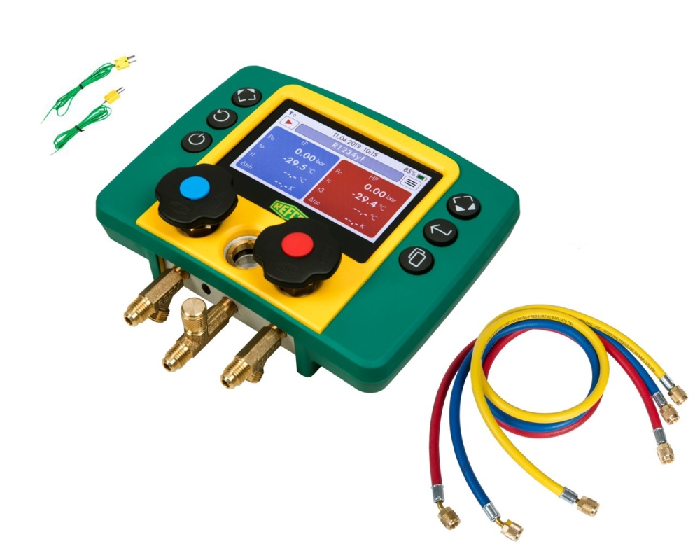 Refco REFMATE 2 Two Way Digital Manifold c/w R22 Charging Hose Digital ...
