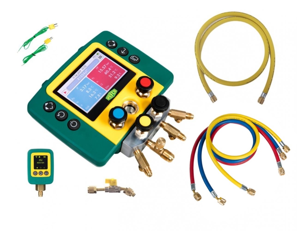 REFCO REFMATE 4 Combo Package with REFVAC-RC (R22) Digital Manifold ...