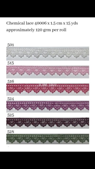 Lace Chemical 40006 x 1.5cm 