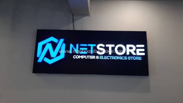 NET STORE LED FRONT & BACKLIT EG BOX UP