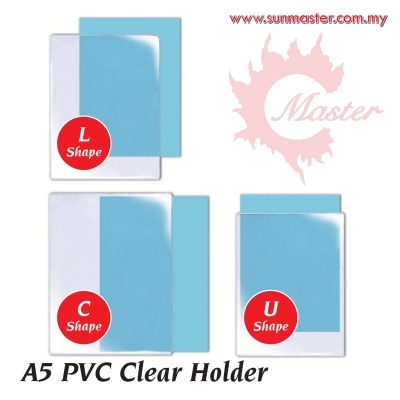 A5 L/C/U PVC Clear Holder (1s)