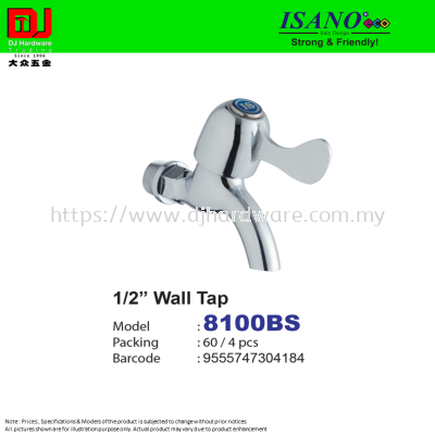 ISANO STRONG & FRIENDLY WALL TAP 1-2'' 8100BS (CL)