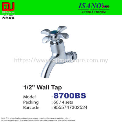 ISANO STRONG & FRIENDLY WALL TAP 1-2'' 8700BS (CL)