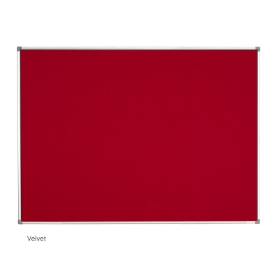 VN11 VELVET Notice Board - Aluminium Frame