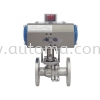 AT22x Flanged Ball Valve ANSI-150 JIS10K Pneumatic Actuator Valve AUTOMATIC VALVE