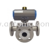 AT34x Flanged Ball Valve ANSI-150 JIS10K Pneumatic Actuator Valve AUTOMATIC VALVE