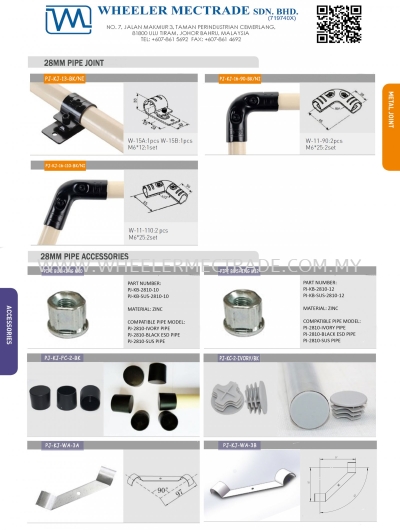 Metal Joints, Pipe Bushing, Plastics Cap 