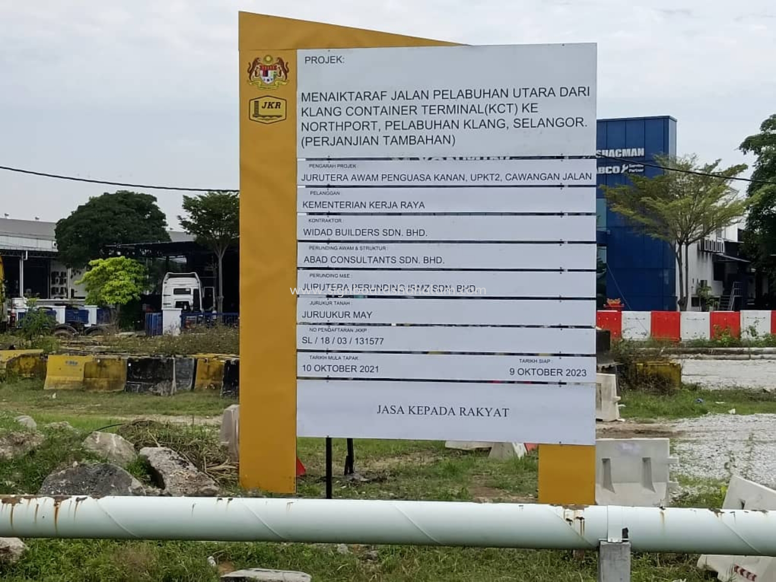 Elizon Construction Klang - Project Signage 