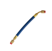 APPION MegaFlow 3/8in Hose - 1 ft (1/4FL to 1/4FL-45) Blue Appion (USA) Air Conditioning & Refrigeration Tools