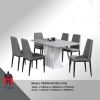 WLS-PC003 DINING SET 1+6 Dining Table