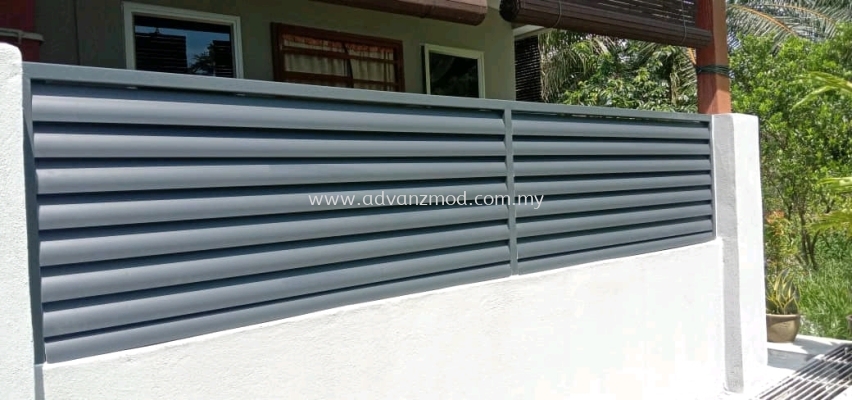 Mild Steel Fencing With Aluminium Panels 