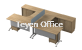 WORKSTATION FOR 2 SEATER CLUSTER 2 IN 1 DESKING SYSTEM