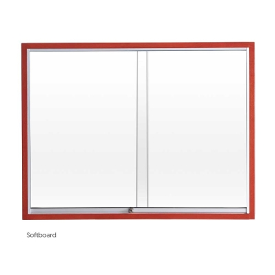 SG23W WOODEN SLIDING GLASS Cabinet - Soft Board