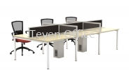 WORKSTATION OF 6 SEATER CLUSTER 6 IN 1 DESKING SYSTEM