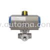 AT341 3-Port SS316 Ball Valve Pneumatic Actuator Valve AUTOMATIC VALVE