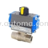 S64 Chrome Plated Brass Ball Valve Pneumatic Actuator Valve AUTOMATIC VALVE