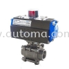 AT321B 3-PC-Body SS316 Ball Valve Pneumatic Actuator Valve AUTOMATIC VALVE