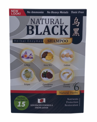 HERBAL ENZYME SHAMPOO-NATURAL BLACK