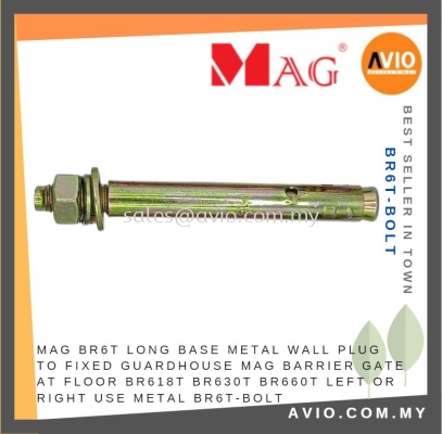 MAG BR6T_PLUG BOLT BR6T Long Base Metal Wall Plug to Fixed MAG Barrier Gate BR618T BR630T BR660T Left / Right BR6T-BOLT