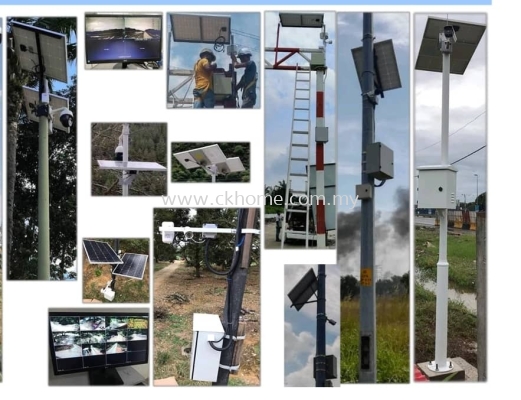 Solar-powered CCTV system 