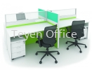 CLUSTER OF 2 RECTANGULAR SHAPE WORKSTATION