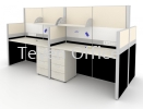 CLUSTER OF 2 RECTANGULAR SHAPE WORKSTATION