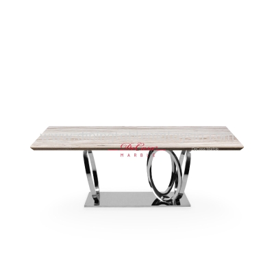 Kahlo | Rectangular Marble Dining Table