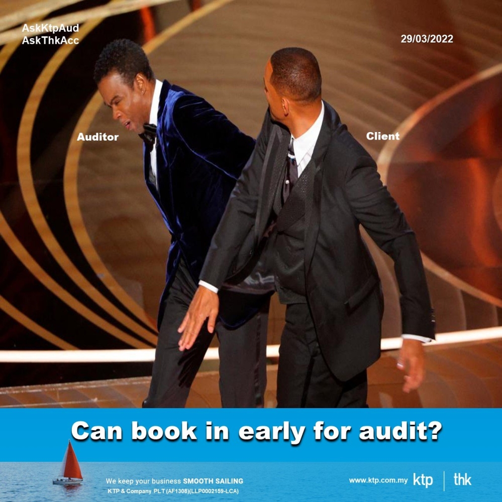 Will you slap your auditor just like Will Smith in Oscar 2022