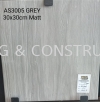 As3005 Grey 30x30cm Matt Floor Tiles Porcelain & Ceramic Tiles