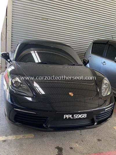 PORSCHE BOXSTER DOOR PANEL HANDLE & ARM REST REPLACE BLACK ALCANTARA 