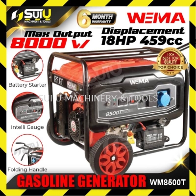 WEIMA WM8500T 18HP 4-Stroke Portable Gasoline Petrol Generator 8000W