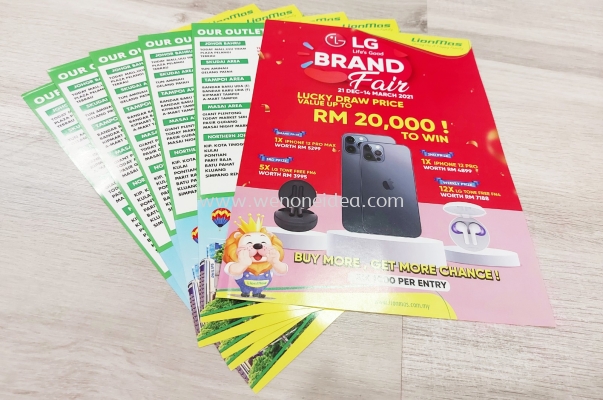 A4 Size Lucky Draw Flyer