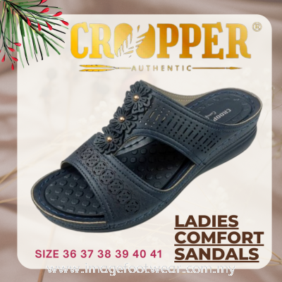 CROOPPER Ladies Wider & Comfort Slipper- CP-51-81019- BLUE Colour