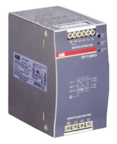 772-4829 - ABB CP-T Switch Mode DIN Rail Power Supply 340  575V ac Input, 24V dc Output, 5A 120W