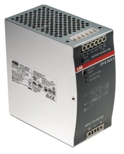 668-0920 - ABB CP-E Switch Mode DIN Rail Power Supply 90  132V ac Input, 24V dc Output, 5A 120W