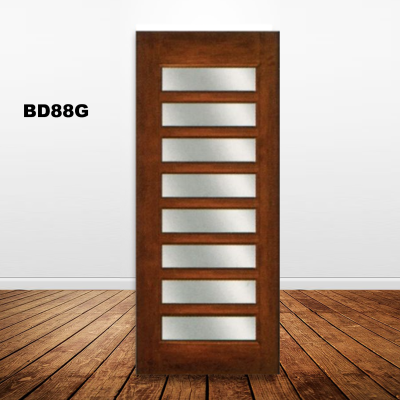 BD88G GLAZED SOLID WOODEN DOOR