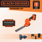 BLACK+DECKER BCSS20D1-B1 CORDLESS SHEAR/ SHRUBBER