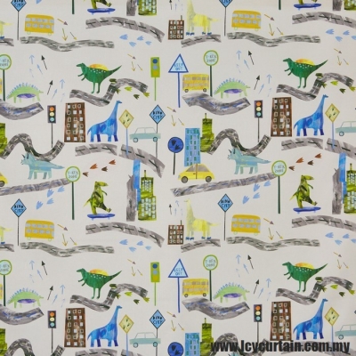 Prestigious Textiles Big Adventure Dino City Reef