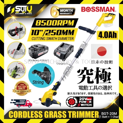 BOSSMAN BGT-20M / BGT20M 20V Cordless Grass Trimmer 8500RPM w/ 1 x Battery 4.0Ah + Charger