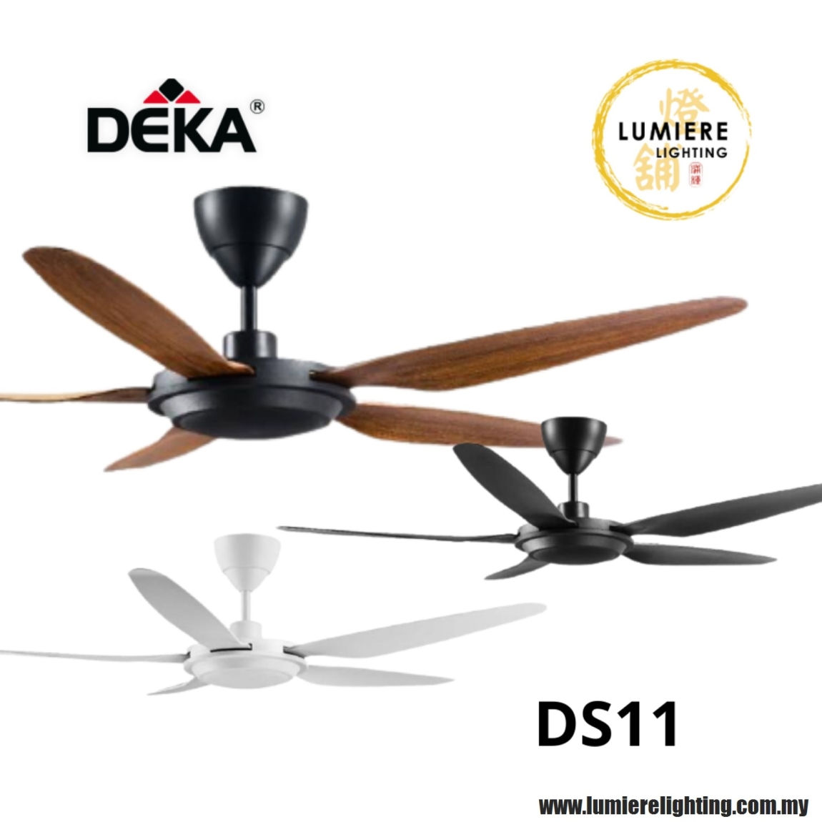 Deka DS11 56" DEKA Ceiling Fan Fan & Fan Decoration Choose Sample / Pattern Chart